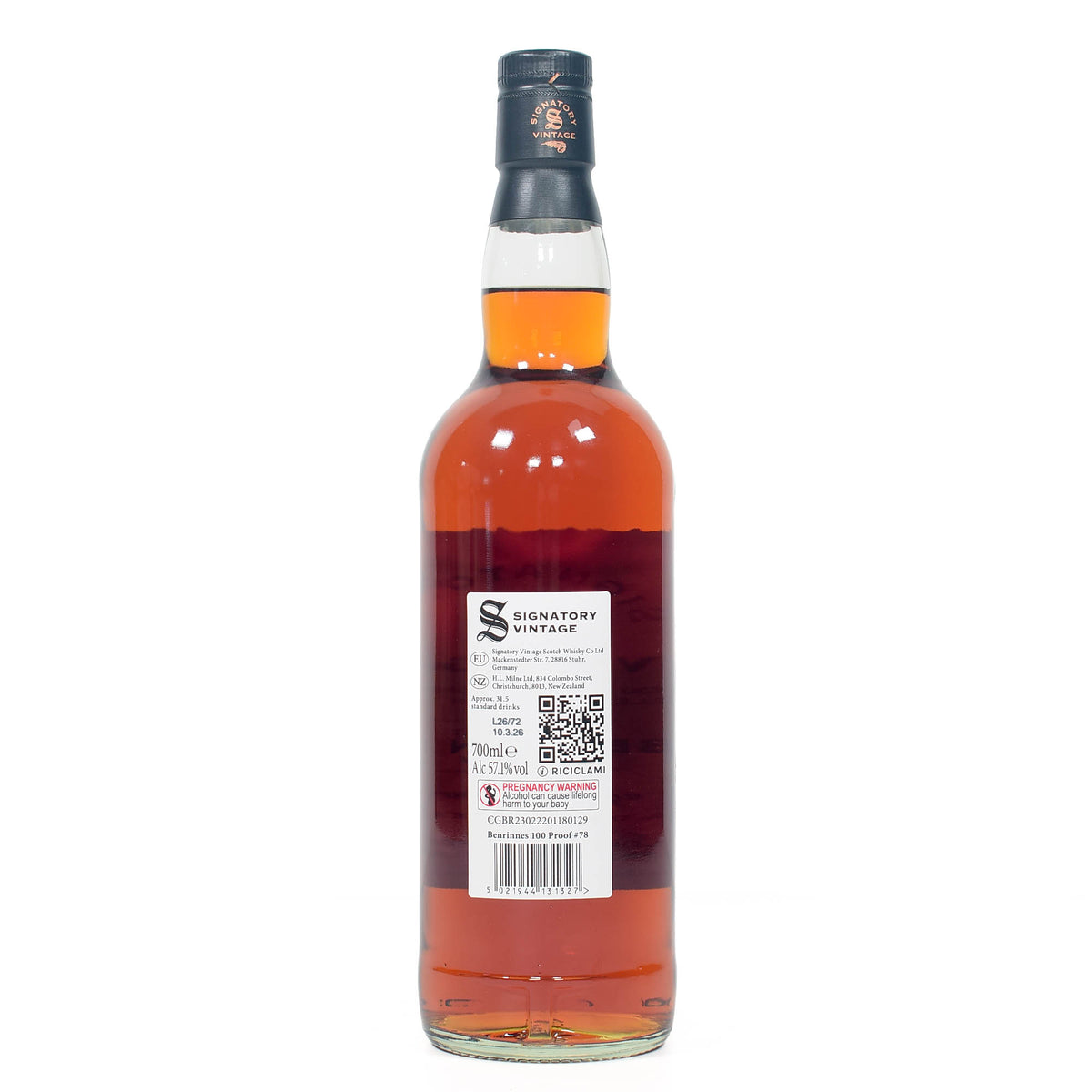 Benrinnes - 13 Year Old - Signatory 100 Proof #78