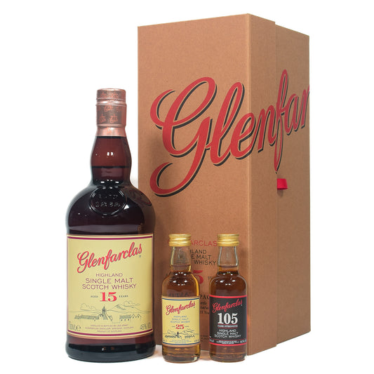 Glenfarclas - 15 Year Old (w/ 25 Year Old & 105 5cl)