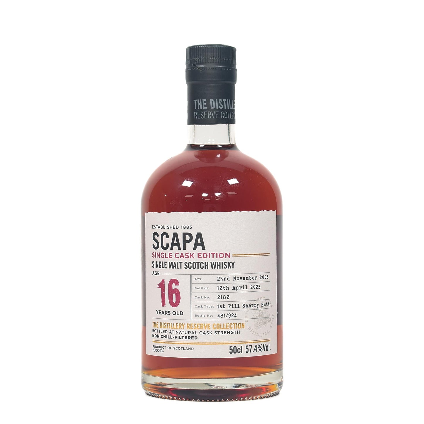 Scapa - 16 Year Old - Oloroso Single Cask No. 2182 (50cl)