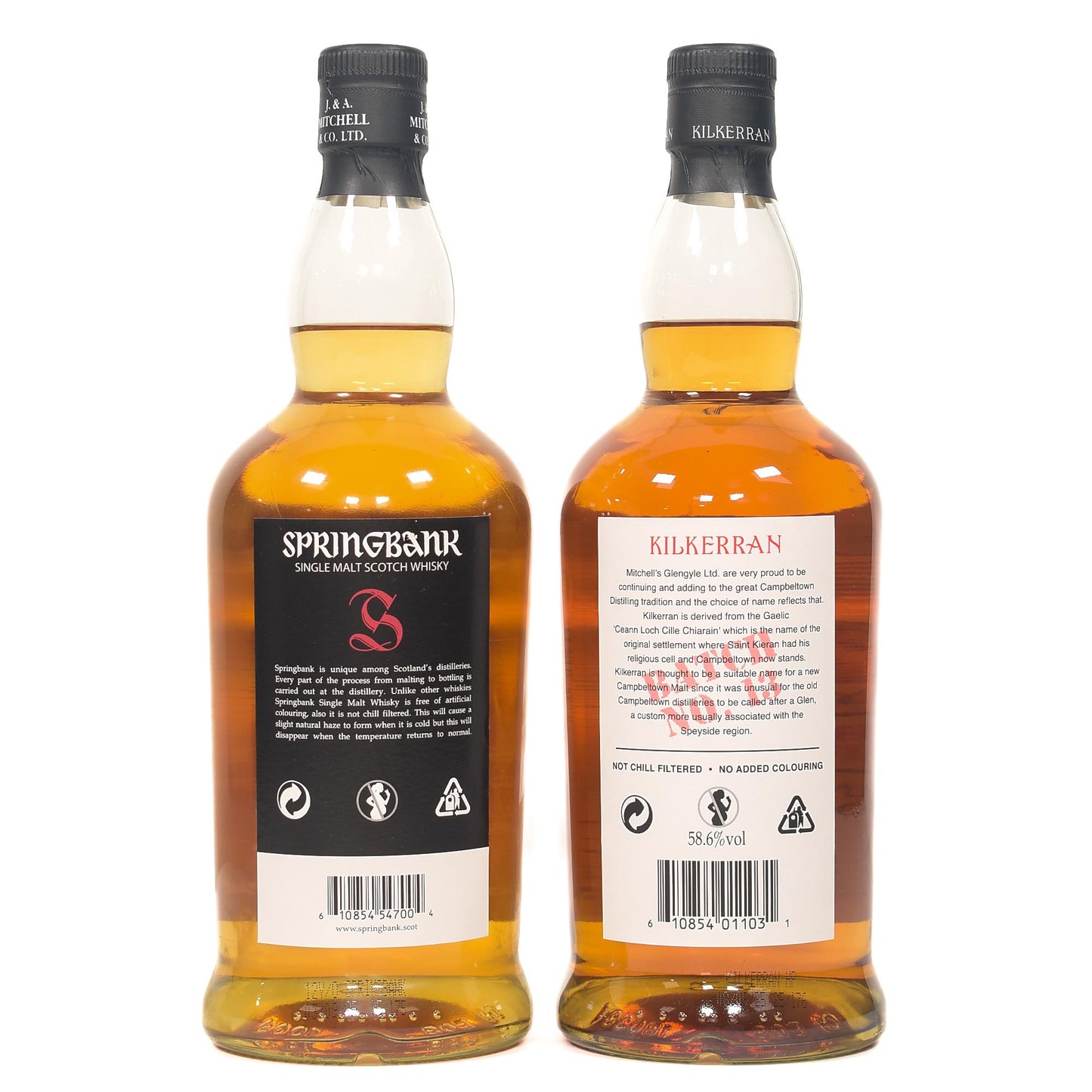 Springbank 12 Year Old Cask Strength - Kilkerran Heavily Peated Batch 13 Combo (2x70cl)