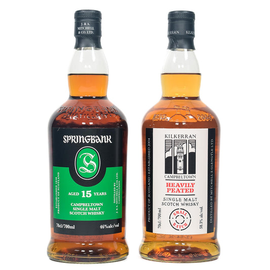 Springbank 15 Year Old - Kilkerran Heavily Peated Batch 14 (2x70cl)