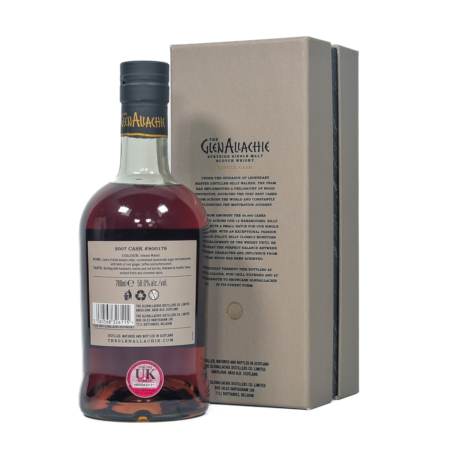 GlenAllachie - 2007 15 Year Old - Oloroso Puncheon Single Cask #800179