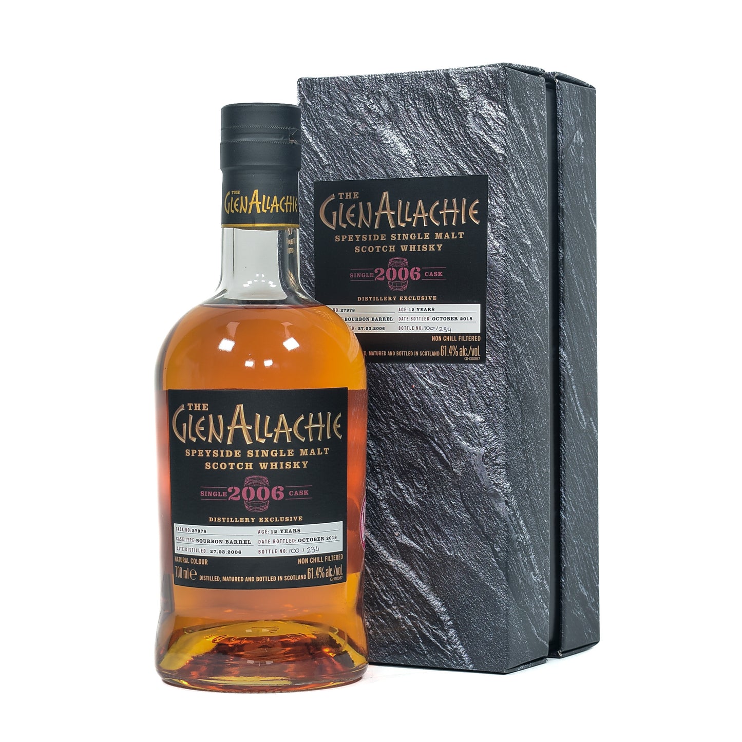 GlenAllachie - 2006 12 Year Old - Bourbon Barrel Single Cask #27978