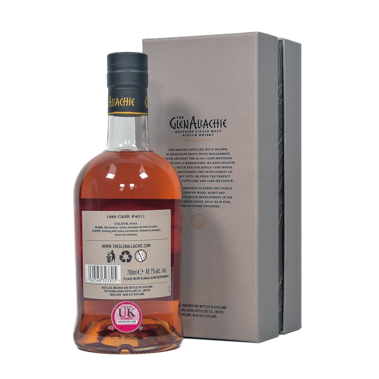 GlenAllachie - 1989 31 Year Old - Rioja Barrique Single Cask #4011