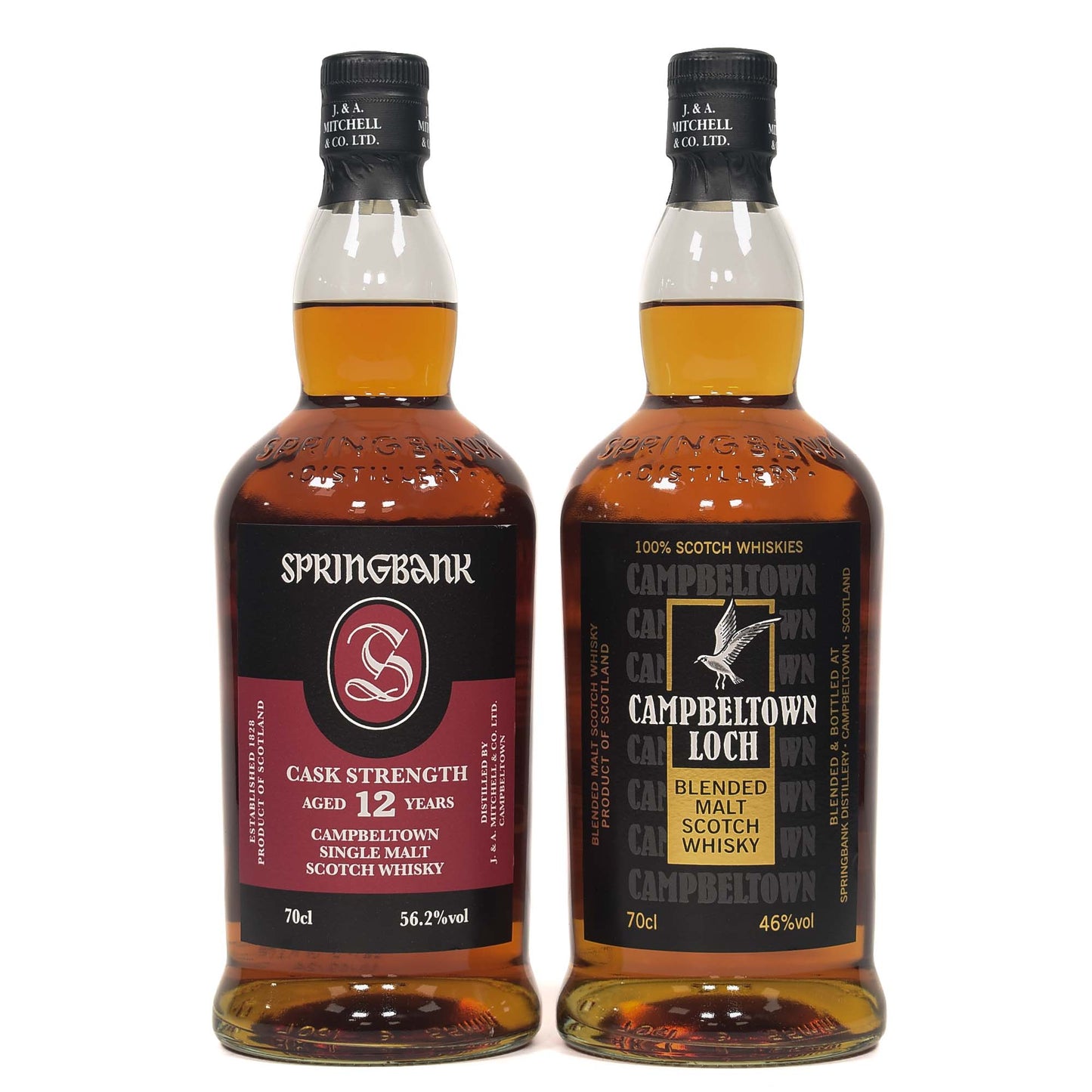 Springbank - 12 Year Old - Cask Strength & Campbeltown Loch (2x70cl)