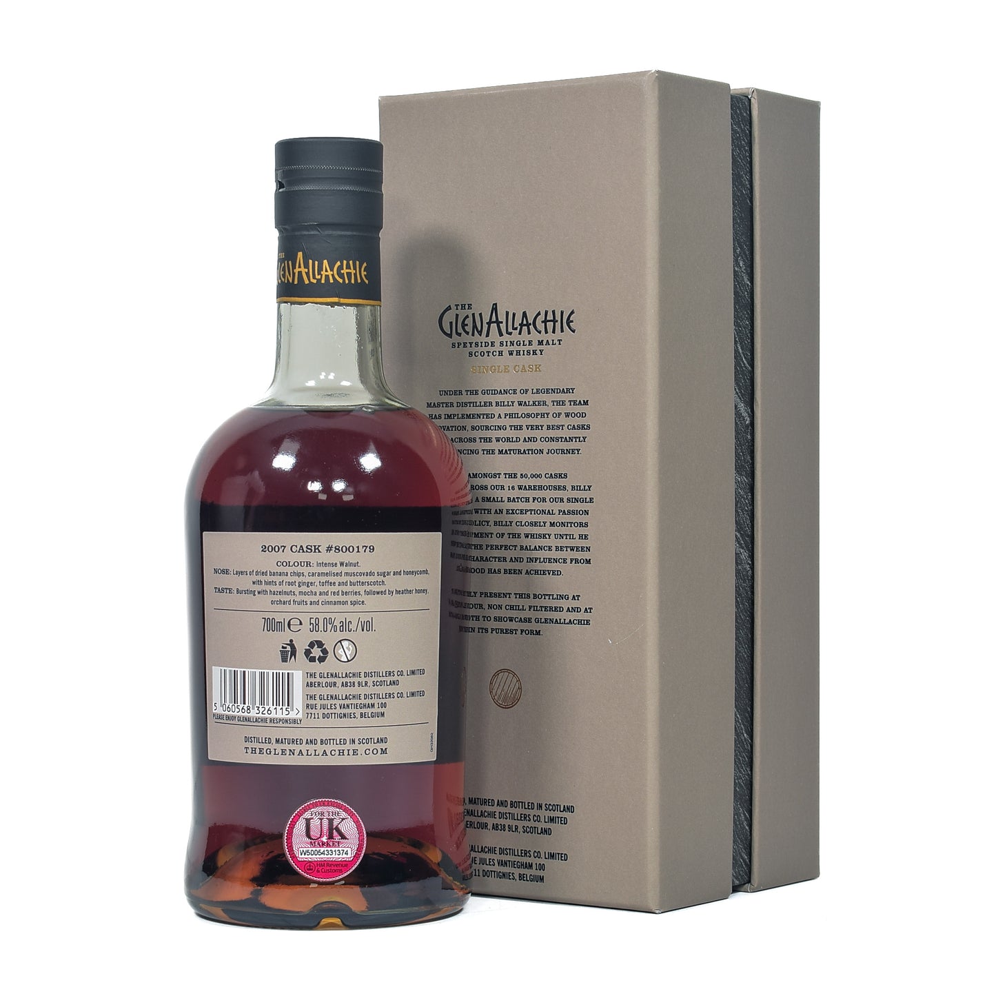 GlenAllachie - 2007 15 Year Old - Oloroso Puncheon Single Cask #800179