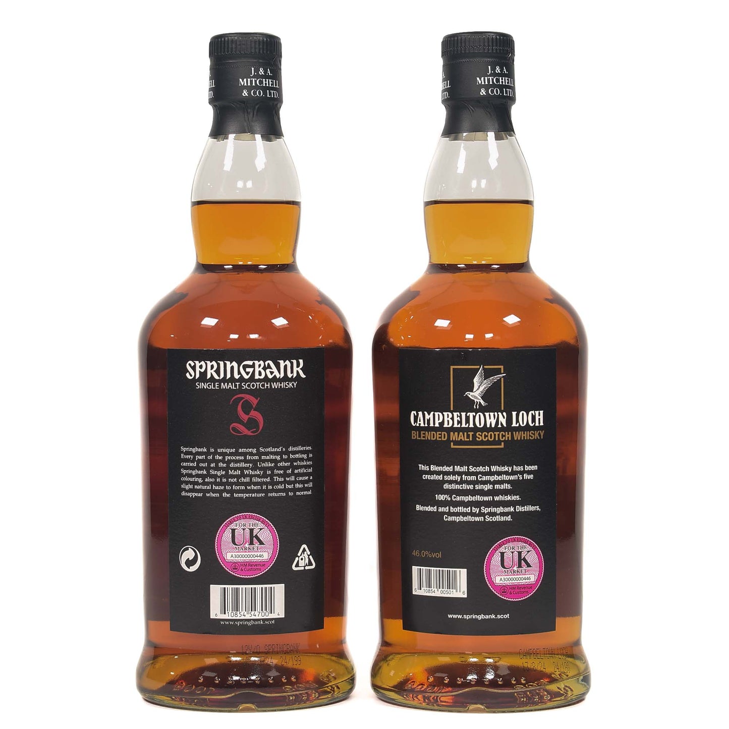 Springbank - 12 Year Old - Cask Strength & Campbeltown Loch (2x70cl)