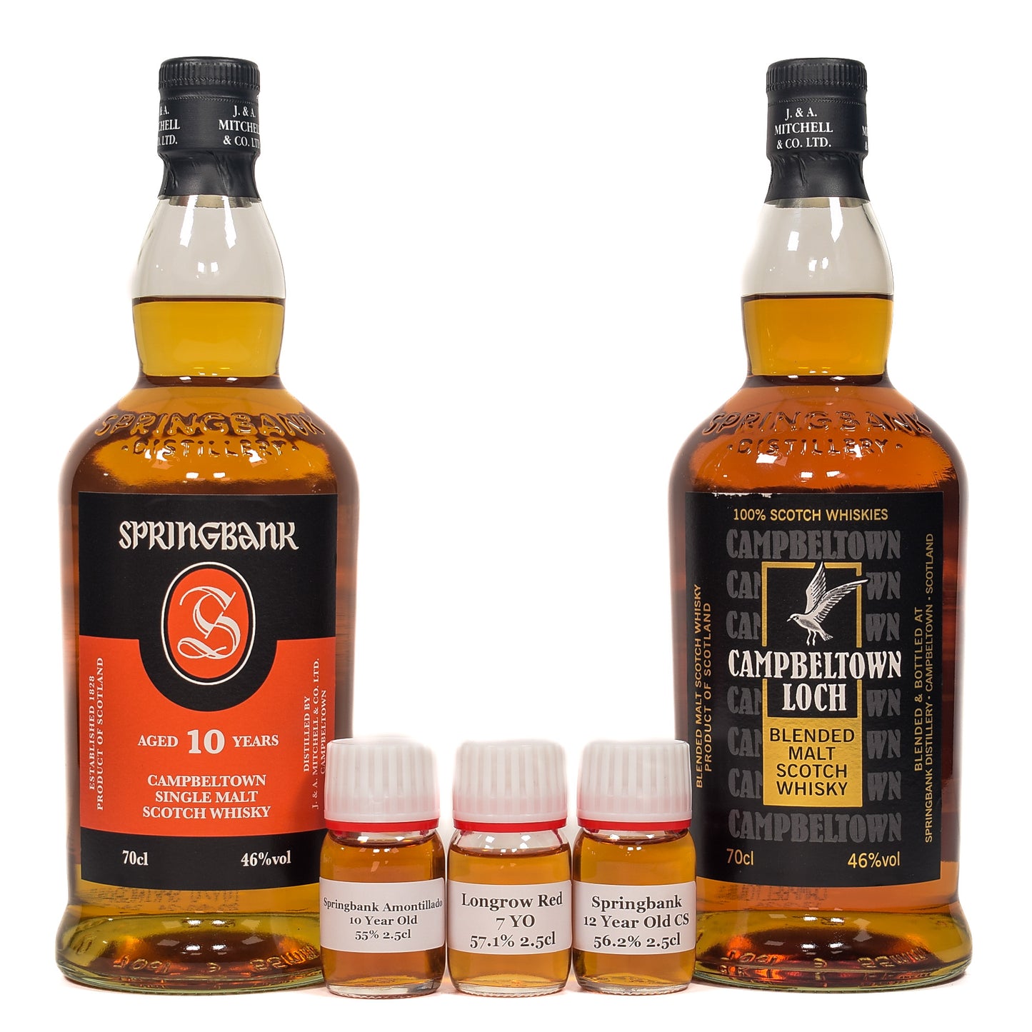 Springbank - 10 Year Old - Bundle (2x70cl, 3x2.5cl)