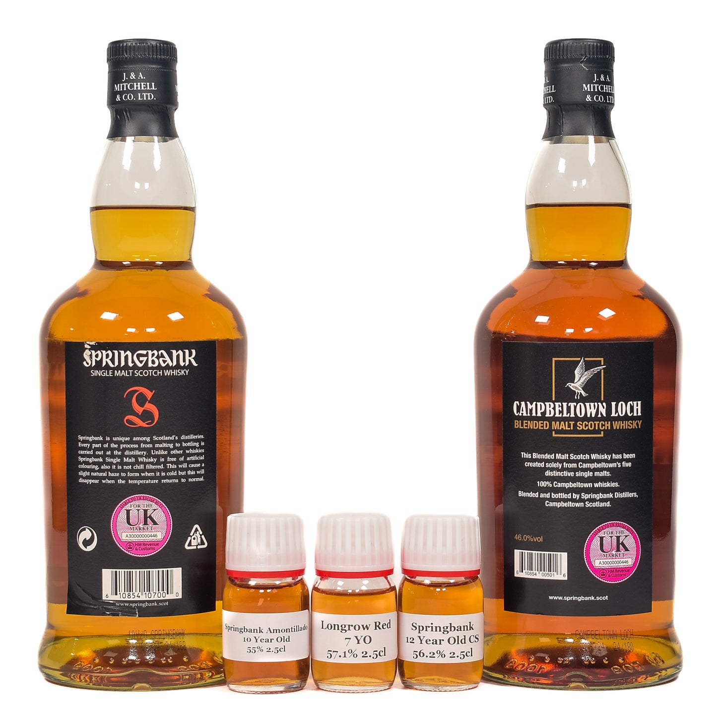 Springbank - 10 Year Old - Bundle (2x70cl, 3x2.5cl)