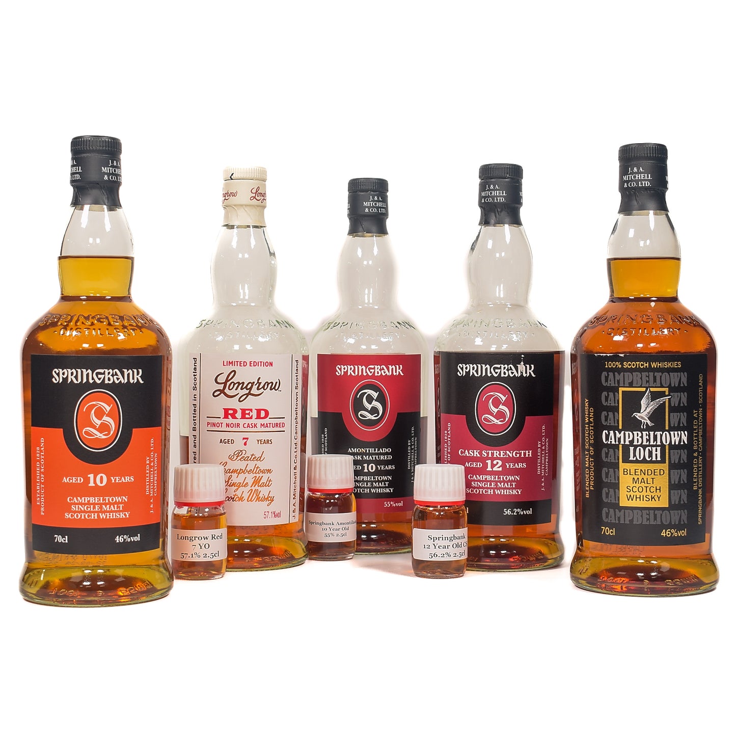 Springbank - 10 Year Old - Bundle (2x70cl, 3x2.5cl)