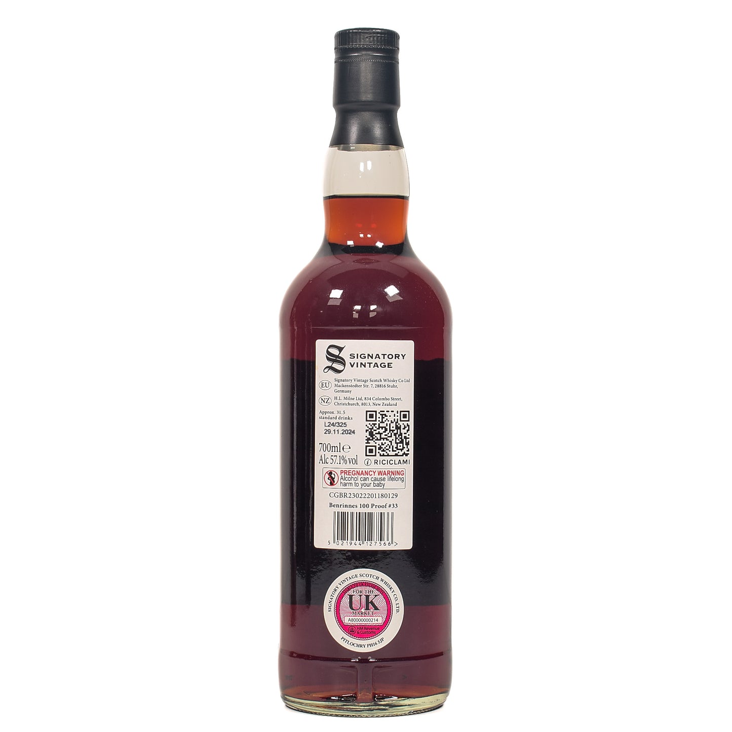 Benrinnes - 13 Year Old - Signatory 100 Proof #33