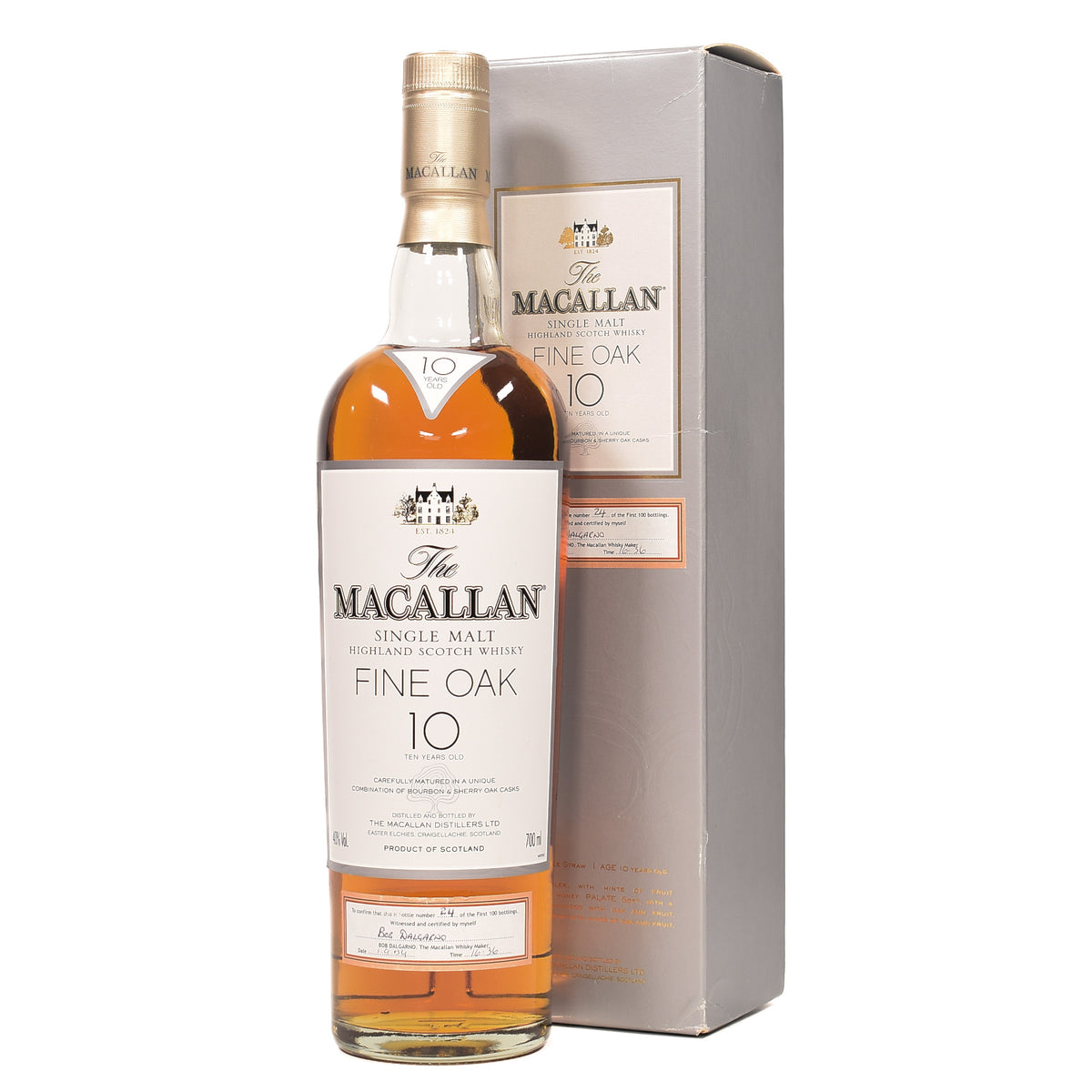 Macallan - 10 Year Old - Fine Oak - First 100 Bottles – The 