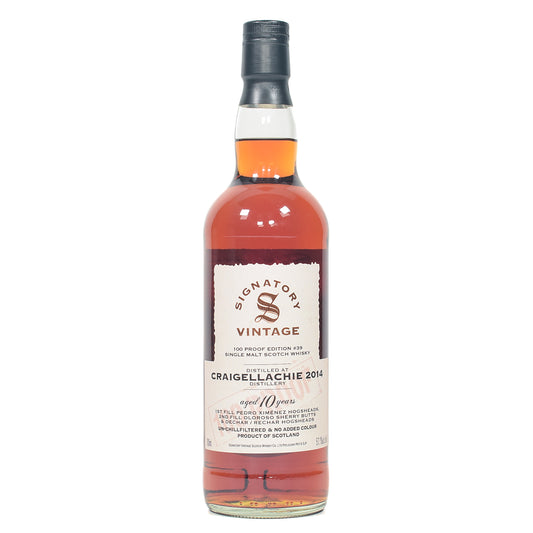 Craigellachie - 10 Year Old - Signatory 100 Proof #39