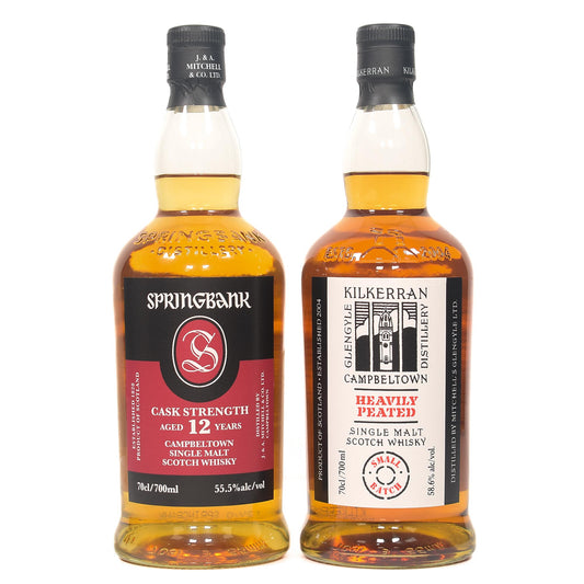 Springbank 12 Year Old Cask Strength - Kilkerran Heavily Peated Batch 13 Combo (2x70cl)