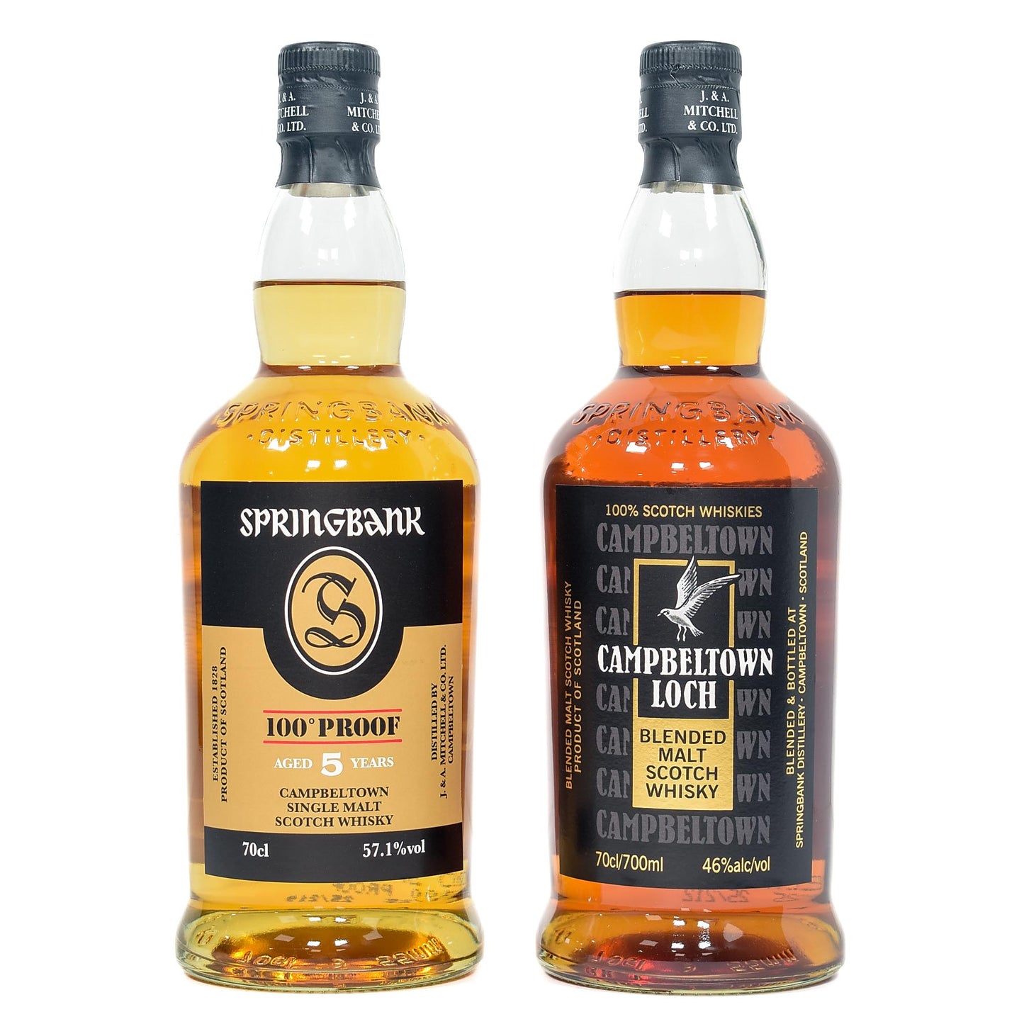 Springbank - 5 Year Old 100 Proof & Campbeltown Loch Combo (2x70cl)